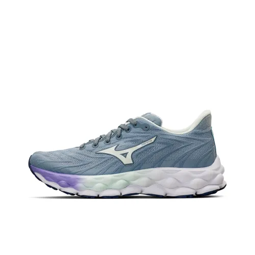 Mizuno WAVE SKY 8 Дышащий Легкий Отскок Низкий Топ Беговые кроссовки Женские Синий