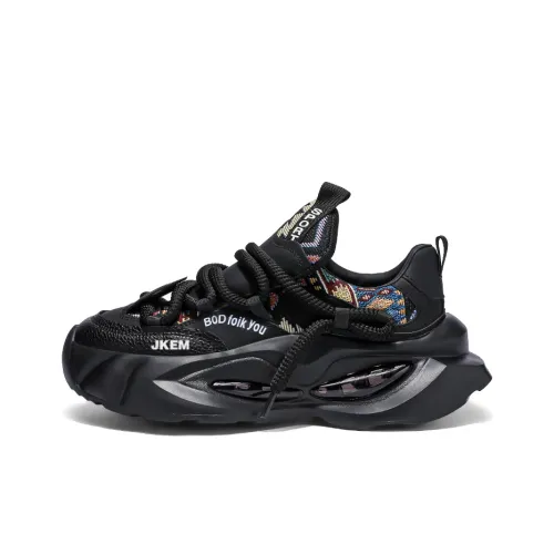 JKEM Амортизаторы Shock Slip-resistant Abrasion-resistant Низкий топ Толстая подошва Кроссовки Мужские