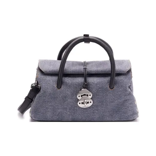 Zanellato Хлопок Одно Плечо Сумка Женская Синяя