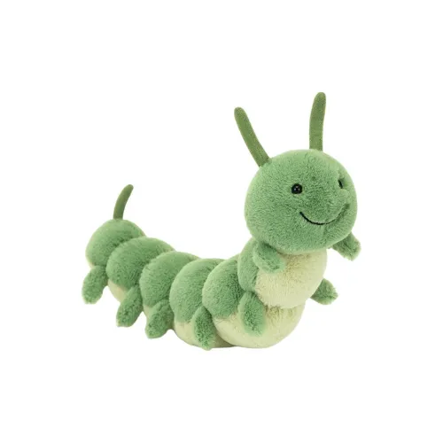 JELLYCAT Коллекция вдохновленная насекомыми Caris ворсистый Worm куклы плюшевая кукла 13 см высота в сидячей позе