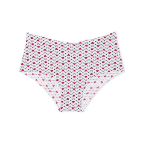 Victoria's Secret Valentine's Day Collection 1 шт Red Heart Клетчатый Женские Трусики-бикини