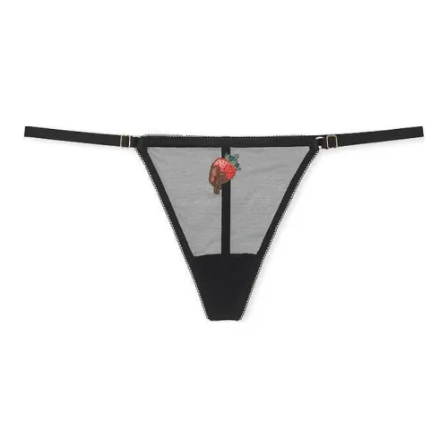 Victoria's Secret Valentine's Day Collection 1 упаковка черный женский стринг