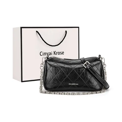 CinvaiKrose Синтетическая кожа Подмышечная сумка на плечо Стандартная Женская Черная Коричневая