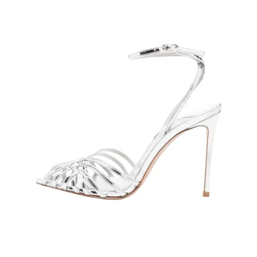 Le Silla Embrace one Ремень Сандалии 11cm Женские Серебряные