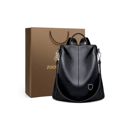 ZOOLER Натуральная кожа The First Layer OF Воловья кожа Рюкзак Средний Унисекс Черный