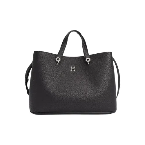 Tommy Hilfiger Полиуретан Тоут Сумка Сумка для покупок Сумка через плечо Сумка Обычная Женская Черная