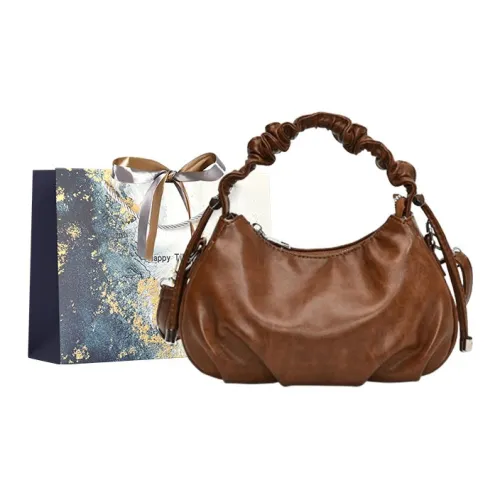 Iman's House ПУ (полиуретан) Сумка через плечо Стандартная Женская Коричневый Грязный Кофейный Черный