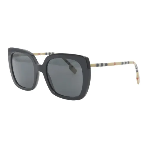 Burberry Ацетат Квадратные Солнцезащитные Очки Женские Черные