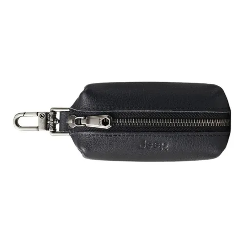 JEEP Телесная коровья кожа Key Pouch Стандартный Мужской Черный