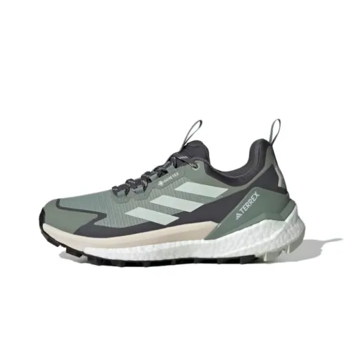 adidas Terrex FREE HIKER 2,0 Альпинистские и туристические ботинки Низкий верх Серебристо-зеленый/Льняной зеленый/Серый Six Женские