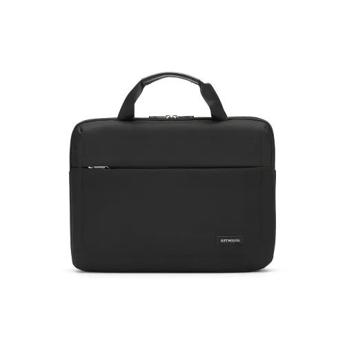 SEPTWOLVES Ткань Briefcase Сумка Большая Мужская Черная