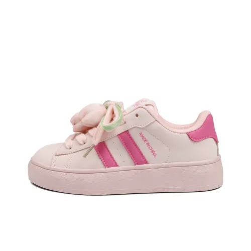 B10CROWN Slip-resistant Abrasion-resistant Lightweight Low-Top Skateboarding Shoes Women's Cherry Blossom Pink B10CROWN Противоскользящие Износостойкие Легкие Низкие Кроссовки для Скейтбординга Женские Вишневый Цветок Розовый