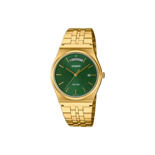 CASIO Кварцевый механизм нержавеющая сталь ремешок унисекс зеленый циферблат