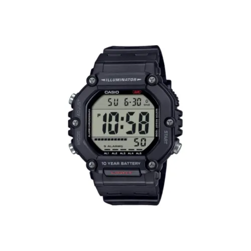 CASIO DIGITAL Series Кварцевые механические часы Унисекс Серый циферблат