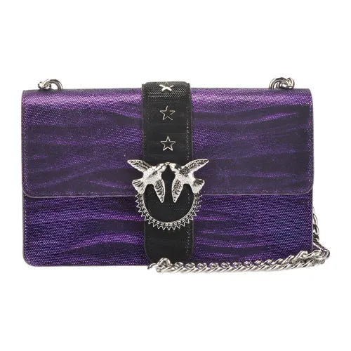 PINKO Кожа Сумка через плечо Средняя Женская Фиолетовая