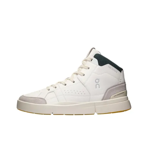 On The Roger Clubhouse Slip-resistant Abrasion-resistant MID Топ Кроссовки для тенниса Мужские Белые