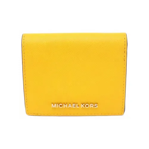 MICHAEL KORS MICHAEL KORS Luggage Collection Кошелек из коровьей кожи держатель для карт женский желтый