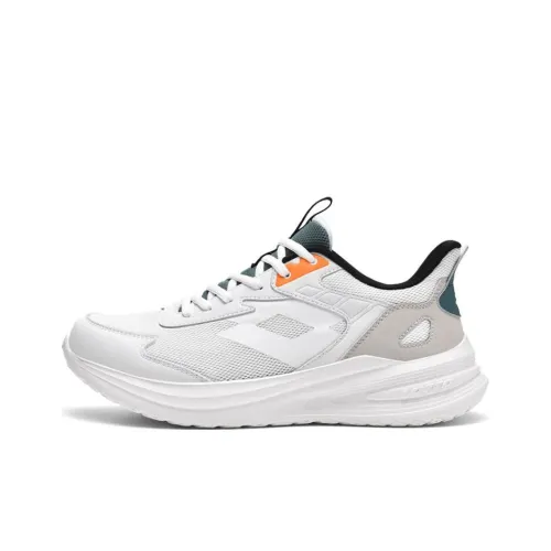 LOTTO Slip-resistant Abrasion-resistant Low-top Беговые кроссовки Unisex Белый Зеленый