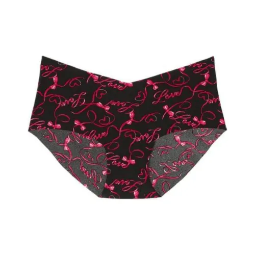 Victoria's Secret Valentine's Day Collection 1 упаковка черные женские трусики-бикини