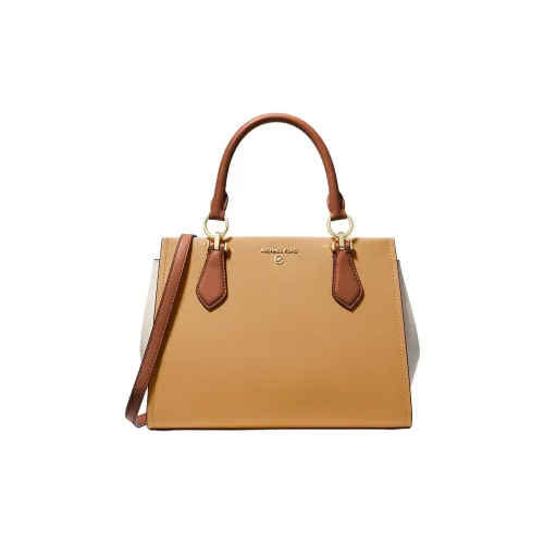 MICHAEL KORS Marilyn Saffiano кожа через плечо сумка средний размер женская светлый цвет арахис