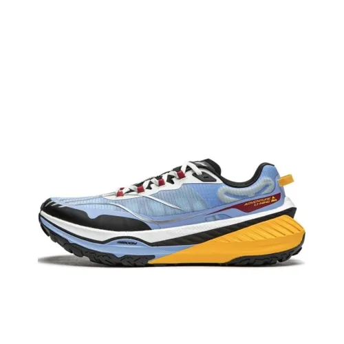 LINING Dilu Амортизация Устойчивость к истиранию Поддержка Низкий отскок Кроссовки для бега Женские Цветочный Бирюзовый