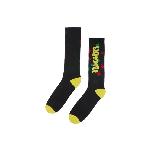 PALM ANGELS 1 Пачка Черные Мужские Носки до Икры MID