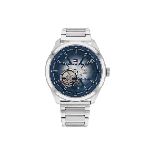 Tommy Hilfiger Автоматический Механический Механизм Мужские Часы 44 мм Синий
