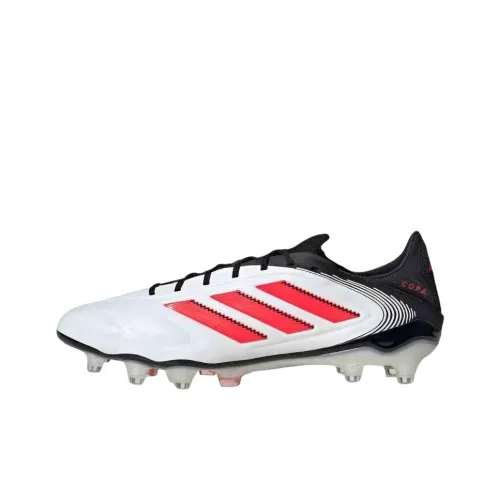 Adidas Copa Pure 3 FG Твердый Грунт Стабильные Устойчивые к Износу Футбольные Бутсы Унисекс Белый Красный Черный