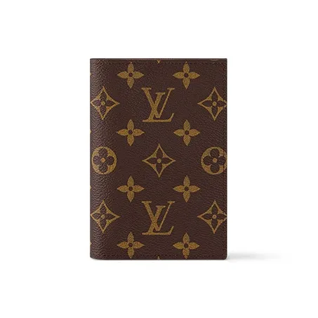 LOUIS VUITTON Покрытый холст Держатель для паспорта Унисекс Коричневый