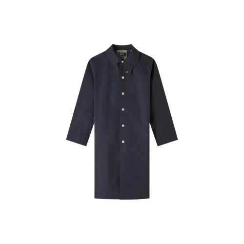 A.P.C SS25 Пальто Мужское Темно-Морской Синий
