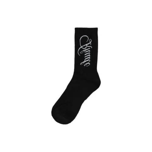 Rhude 1 шт Черный Унисекс MID Носки до икры