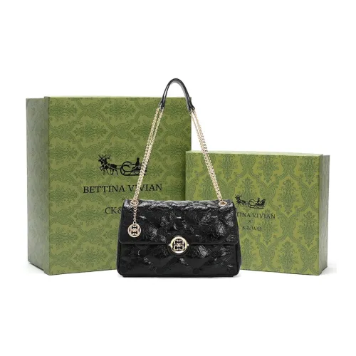 BETTINA VIVIAN ПУ (полиуретан) Сумка через плечо Женская Черная