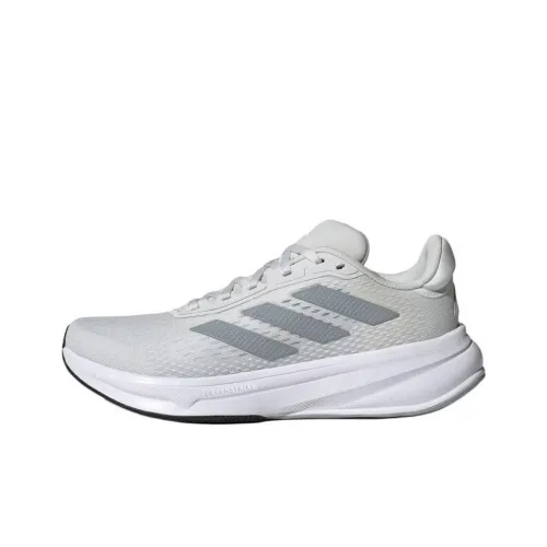 Adidas Response Runner Slip-resistant Abrasion-resistant Low-top Беговые кроссовки Женские Свет Серебряный
