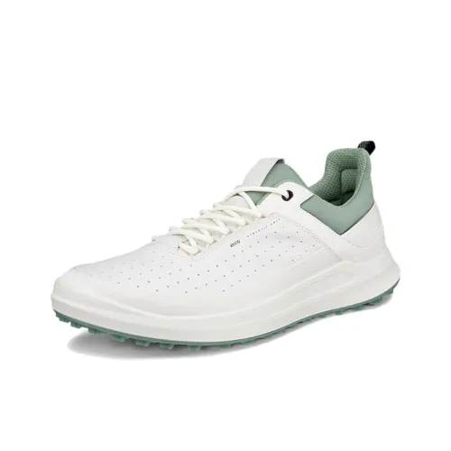 Ecco Golf Core Low Топ Мужская Обувь для гольфа Белый Зеленый
