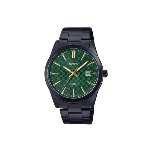 CASIO Кварцевый механизм нержавеющая сталь ремешок мужские часы зеленый циферблат