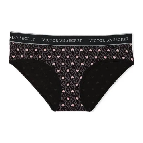 Victoria's Secret Valentine's Day Collection Женское нижнее белье 1 упаковка черное розовое с принтом сердца