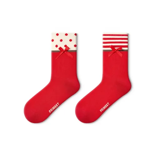 PRIMEET Носки Crew Женские упаковка из 2 пар