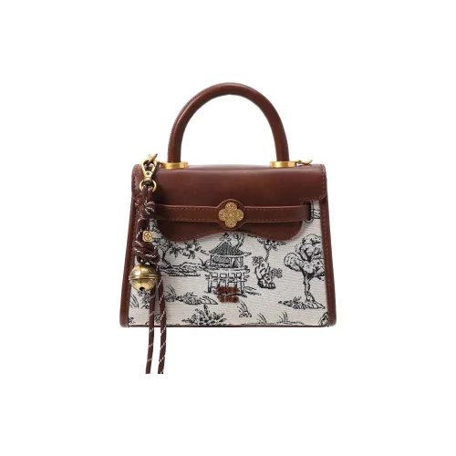 PAYOT Microfiber Synthetic Leather Bag Standard Women's Brown