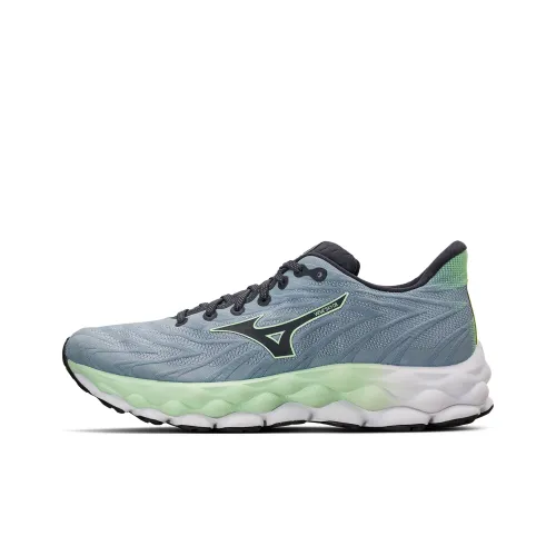 Mizuno WAVE SKY 8 Беговые кроссовки Низкий верх Синий/Серый Синий/Зеленый Мужской