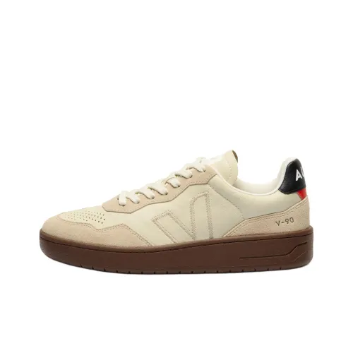 VEJA V 90 Low Топ Скейтборд Кроссовки Унисекс Бежевый
