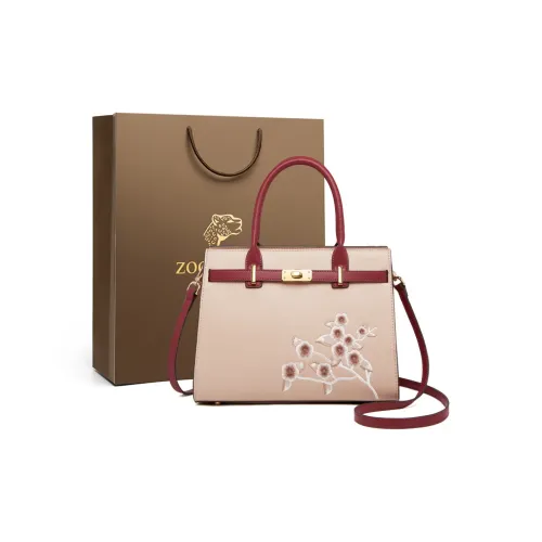 ZOOLER Коровья кожа Сумка через плечо Средняя Женская Абрикосово-розовая