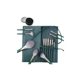 13 шт Yanlang Naked Brush + Зеленый Case для кистей + Коробка для кистей