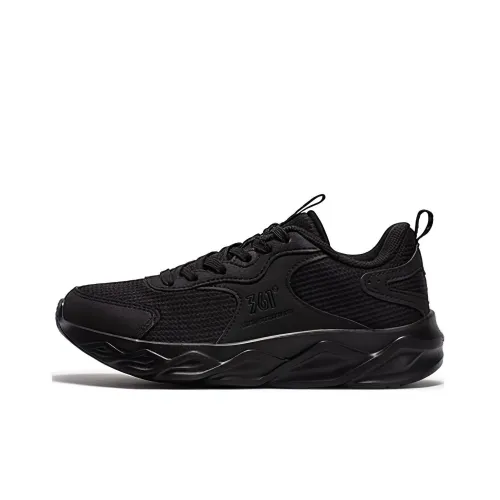 361° Амортизация Низкий Топ Беговые Кроссовки Женские Обсидиан Черный