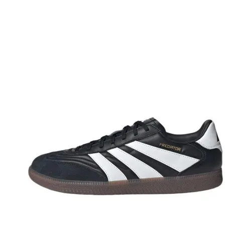 Adidas PREDATOR FREESTYLE Slip-resistant Abrasion-resistant Low-top Skateboard Shoes Men's Black White