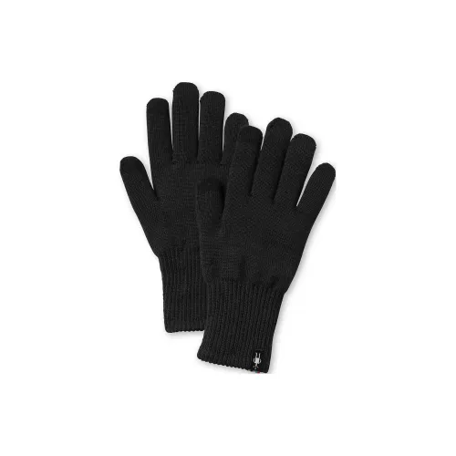 Smartwool Переработанный полиэстер мериносовая шерсть эластан эластан вязаные перчатки женские черный