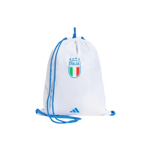 Adidas Итальянская футбольная команда Олимпийская серия Переработанный полиэстер Рюкзак Унисекс Белый и синий