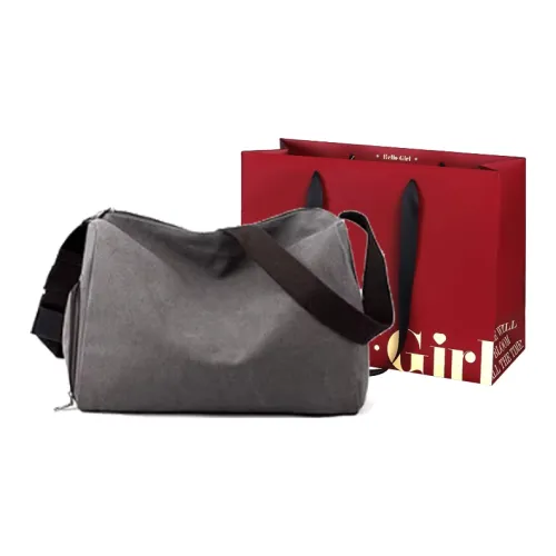 GOX Canvas Bag Shoulder Bag Regular Unisex Khaki Coffee Black Green Gray GOX Холщовая сумка сумка через плечо стандартная унисекс хаки кофейный черный зеленый серый