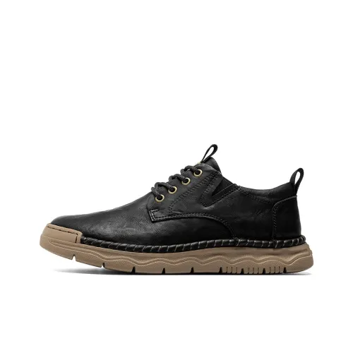 G.N.SHIJIA Black Gold Ox Collection Мужские повседневные туфли Низкий топ Мужской
