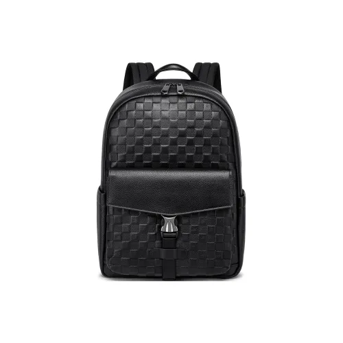 FAIRWHALE Рюкзак из коровьей кожи сумка для ноутбука стандартный мужской черный