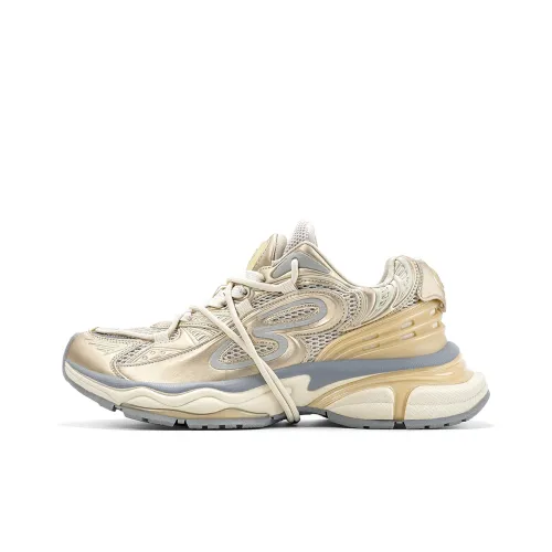 BASLS Потертый Lace Up Дышащий Низкий Топ Кроссовки с Толстой Подошвой Унисекс